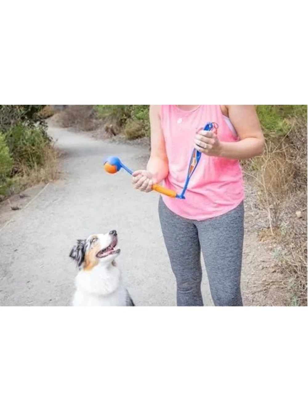 Chuckit! Dog Toy Fetch & Fold Launcher One Size Blue and Orange
